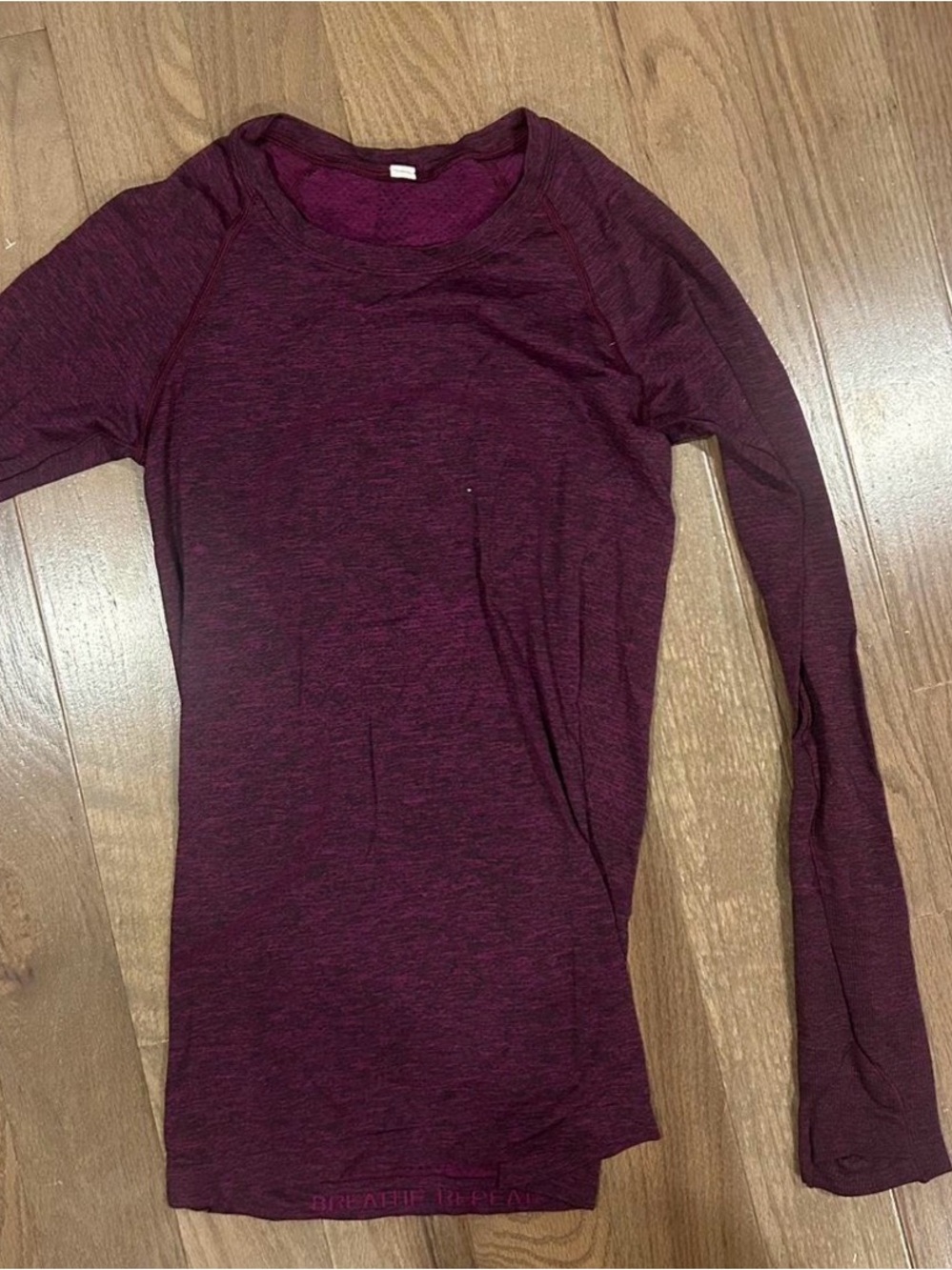 lululemon athletica Long Sleeve Crew Top - Deep Wine